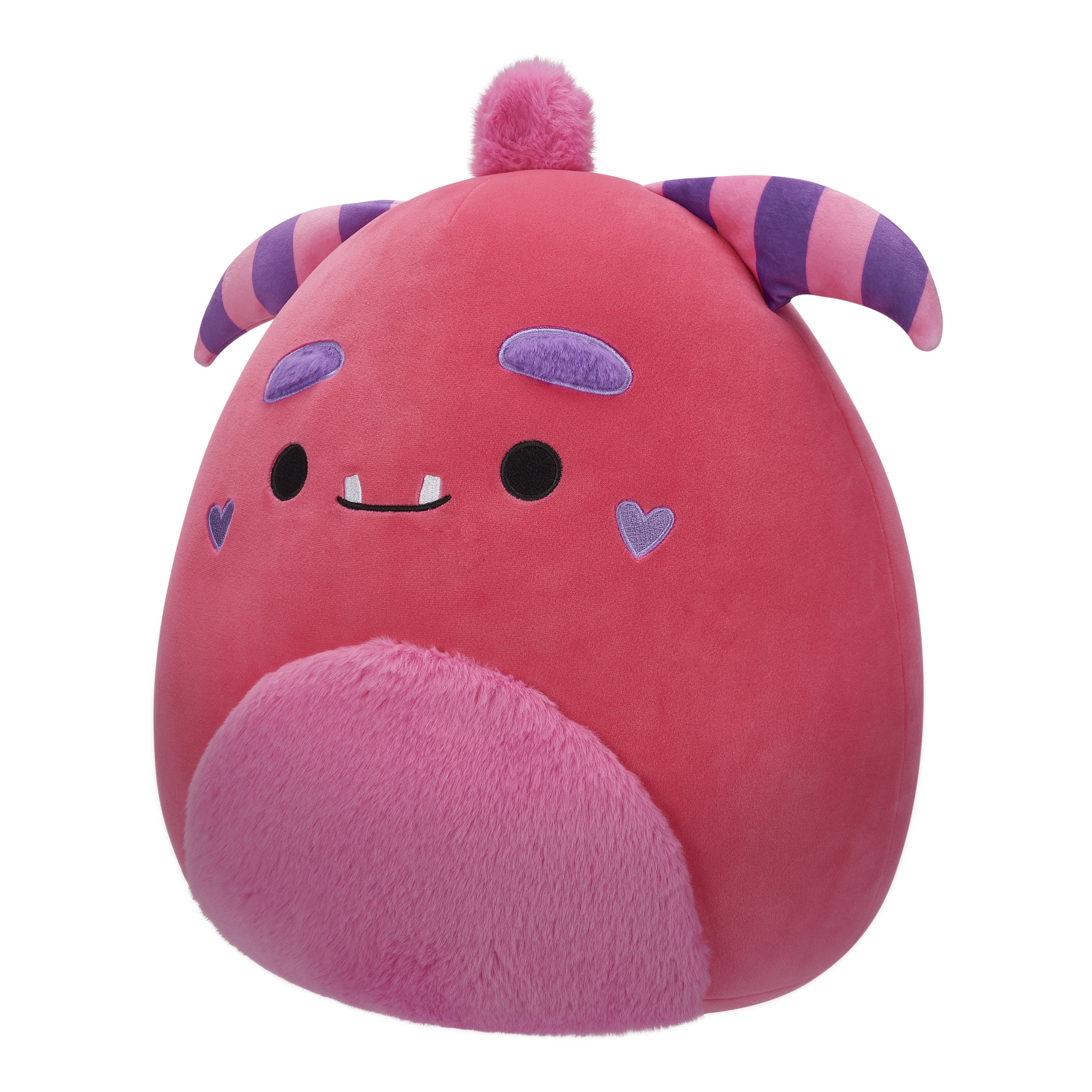 Squishmallows FuzzAMallow Official 12 inch Mont the Pink Monster - Child's Ultra Soft Plush Toy