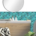 thumbnail image 5 of DEWOO 10-Sheet Hexagon Peel and Stick Backsplash for Kitchen,Premium 3D Self Adhesive Wall Tiles, Large Stick on Tiles for Kitchen, Bathroom, Car Camper(Blue,12"×12"), 5 of 11