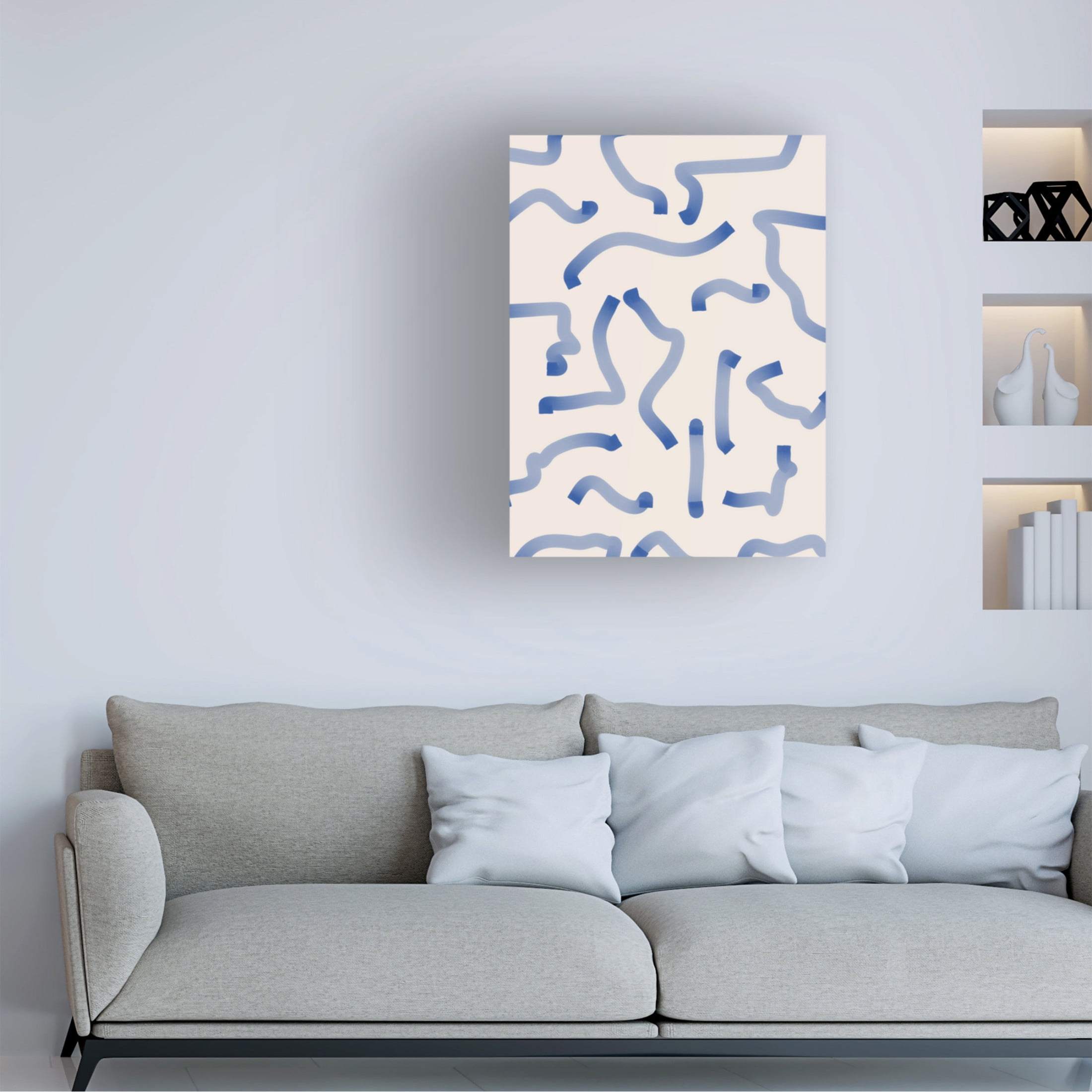 Trademark Fine Art Elena Ristova  Indigo2 Canvas Wall Art