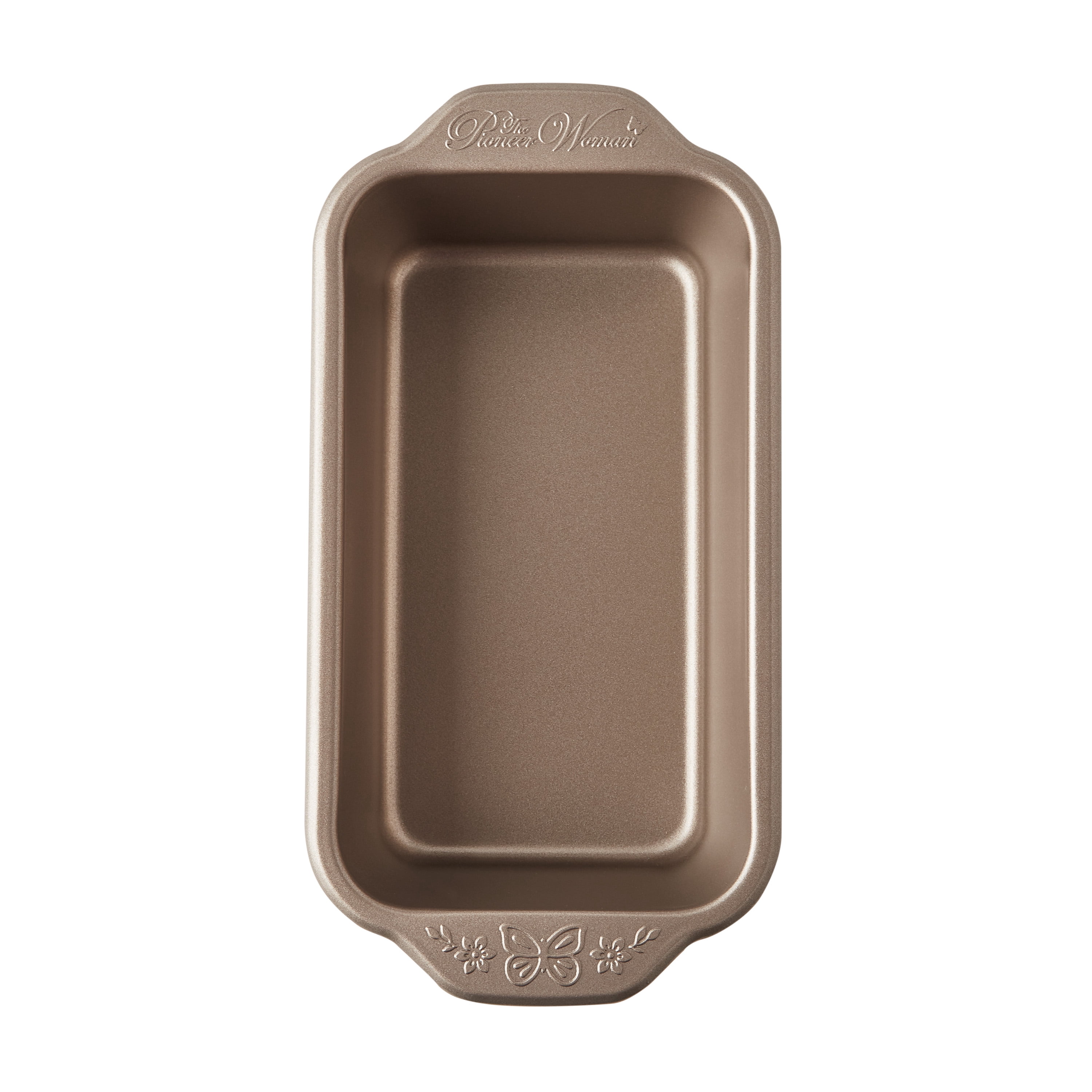The Pioneer Woman 11-Inch Nonstick Aluminized Steel Loaf Pan, Champagne, 2 Count