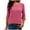 hotpink, variant on Womens Sweatshirts Crewneck 3/4 Sleeve Tops Thin Knitted Sweaters Lightweight Casual Fall Blouse Shirts Knit Ribbed Pullover Soft Comfy Pullover Long Sleeve Tops Daily Leisure Tunics