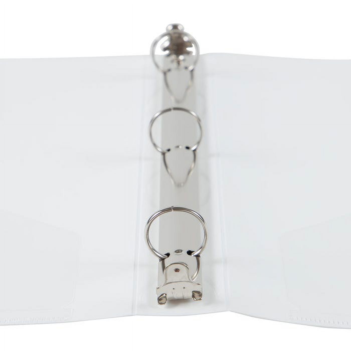 JAM Paper & Envelope Plastic Binder, 1 inch, White, 11.5 x 10.25, 1 Pack
