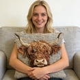 thumbnail image 6 of Tuvgenk Indoors Throw Pillow Covers Polyester 18x18 In Embroidered Pillowcases Decor Cow Multicolor for Patio, 6 of 6