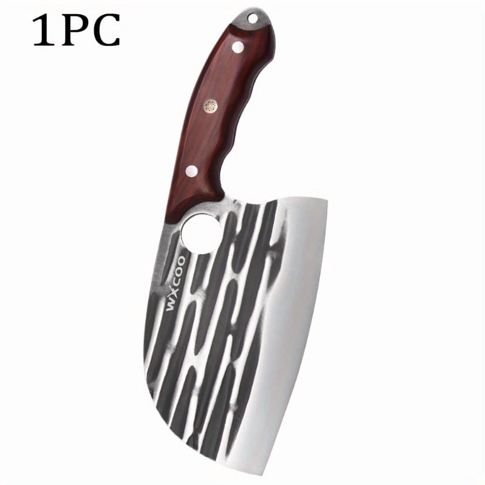 1/3PCS High Carbon Steel Boning Knife with Knife Sheath Handmade Forged Knife Utility Knife Sharp Edge for Cooking Kitchen Chef Fruit Vegetable Fish Meat Peeler Barbecue Multipurpose Chef Knife