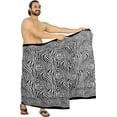 thumbnail image 4 of HAPPY BAY Men's Regular Swimwear Sarong Long Pareo Beach Wrap One Size Black, Animal Summer Vacation Aloha, 4 of 5