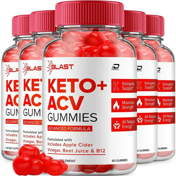 Blast Keto ACV Gummies Supplement – Blast ACV Gummy Apple Cider Vinegar 1000MG, 5 Pack, 300 Gummies