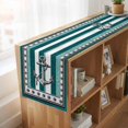 thumbnail image 6 of Table Runners 70 Inches Long Dress Scarves, Teal Blue Anchor Farmhouse Coffee/Dining/Kitchen Table Decor, Holiday Table Runner, Nautical Summer Beach Coastal Ocean 13x70 Inch, 6 of 9