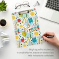 thumbnail image 4 of FMSHPON Cartoon Ruler Pencil Flower Clipboard Hardboard Wood Nursing Clip Board and Pull for Standard A4 Letter 13x9 inches, 4 of 7