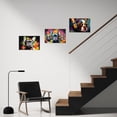 thumbnail image 2 of ZHONGYUTONG Animal Graffiti Wall Art 3 Piece Colorful Dog with Sunglasses and Headphones Picture Music Animal Canvas Artwork for Teen Boys Room Frame (12"x16"x3PCS), 2 of 6