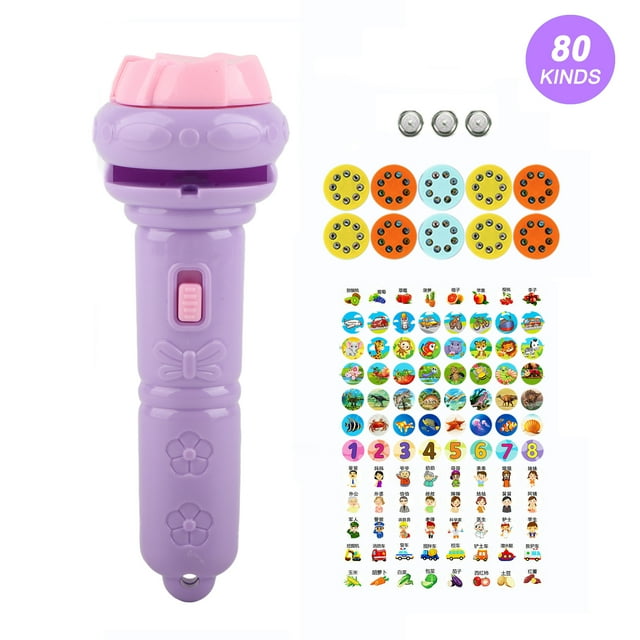 Projecteur Éducatif Lampe de Poche Projecteur pour Enfants Lampe de Poche Lampe de Poche Jouet Éducatif Projecteur pour Enfants Lampe de Poche Différents Motifs d'Animaux Projecteur Scientifique Éducatif Précoce