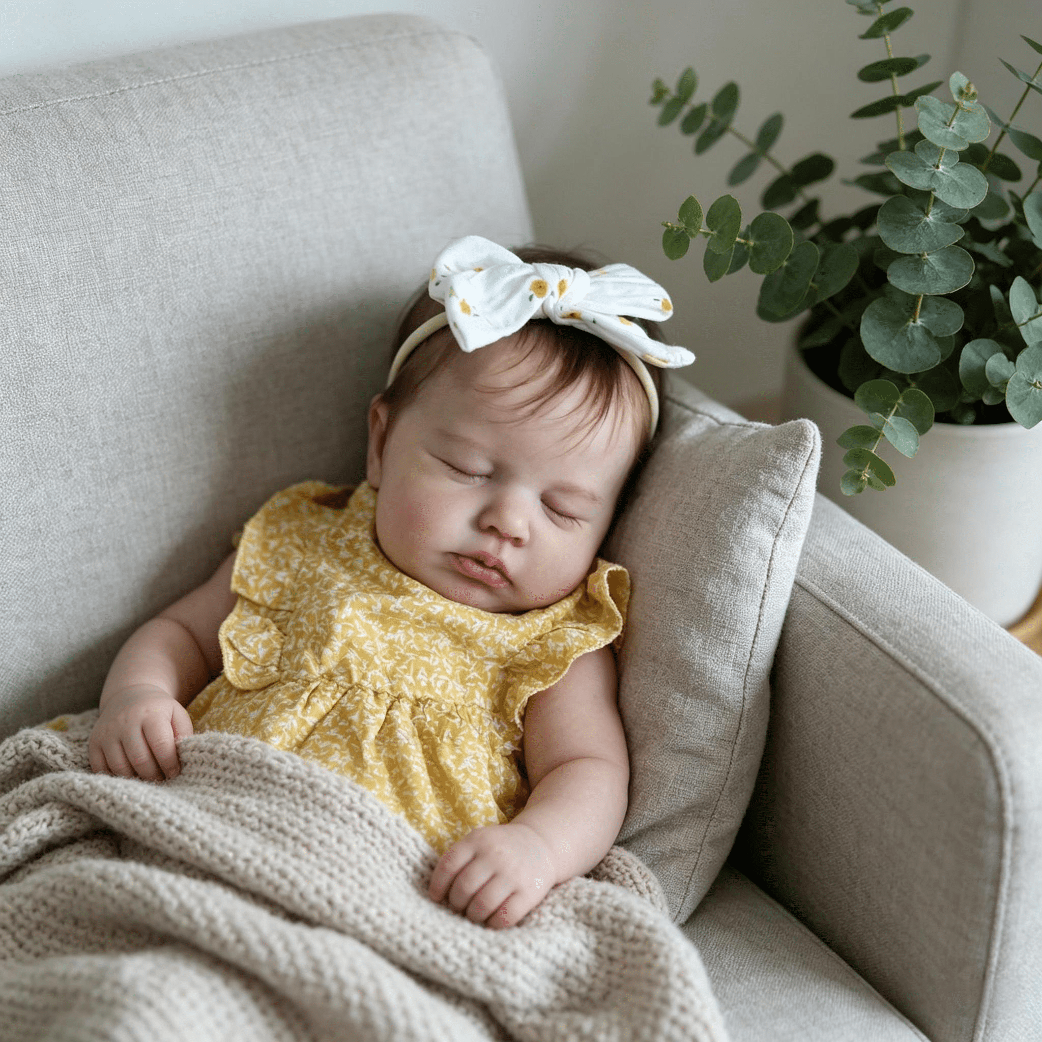20 Inch Realistic Reborn Baby Dolls Girl Loulou Newborn Baby Doll Full Body Vinyl Silicone