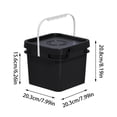thumbnail image 2 of Seau Carré Seau de Rangement pour Aliments avec Couvercle Seau à Peinture Contenant pour Industrie Pêche Projets d'Arts et d'Artisanat Maison 8 Litres, 2 of 5