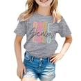 thumbnail image 1 of MEZZALL T-Shirt Décontracté à Imprimé Graphique pour Garçons et Filles, Col Rond, Manches Courtes, Ample, Gris, 4-5 Ans, 1 of 4