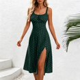 thumbnail image 5 of MYAOYI Womens Summer Sleeveless Dress Polka Dot A-Line Dress, 5 of 8