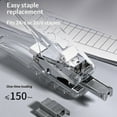 thumbnail image 2 of Handheld Stapler 25 Sheets Capacity Clear Acrylic Stapler for Takeout Packaging, 2 of 7