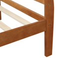 thumbnail image 2 of Wood Platform Bed Frame Sleigh Bed with Headboard, Footboard & Wood Slat Support Oak - Twin, 2 of 5