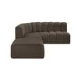 thumbnail image 5 of Meridian Furniture Arc Brown Boucle Fabric Modular Sectional, 5 of 8