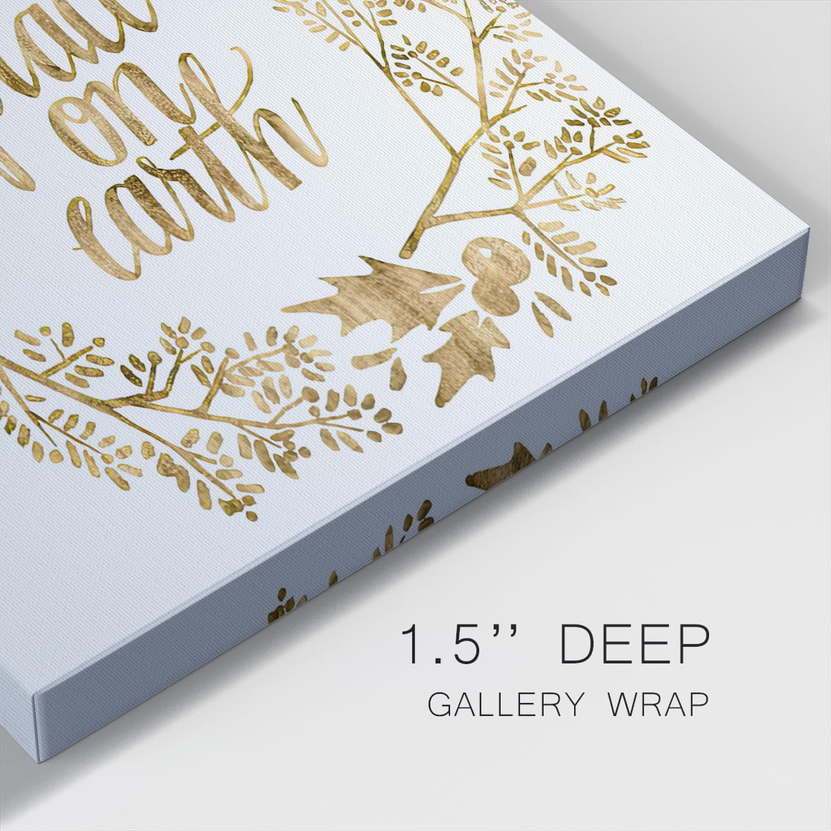 Golden Christmas II- Gallery Wrapped Canvas