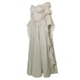 thumbnail image 3 of Renaissance Princess Maxi Gown, Off Shoulder Puff Sleeve Renaissance Ball Gown, Ruffled Chiffon Vintage Medieval Princess Cosplay Maxi Dress for Halloween Wedding Party, Beige L, 3 of 8