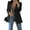 Khaki/ Black / Gray, variant on FOCUSNORM Womens Casual Blazers Open Front Long Sleeve Lapel Collar Work Office Jacket