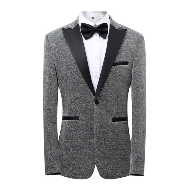 WEAIXIMIUNG Carnaval Masculin Brillant Coupe Ajustée Veston Mariage Spectacle Robe Homme Complet