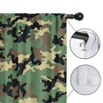 thumbnail image 4 of Blackout Kids Curtains,Classic Camo Green Black Pattern Childrens Insulated Curtains Set Of 2,Bedroom Essentials,Toddler Room Decor 42"x54", 4 of 5