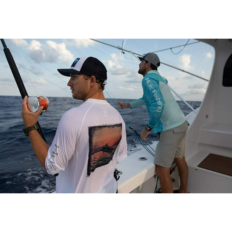 Huk Men's Icon X Camo Upf 50+ Long-sleeve Fishing Shirt Fishing