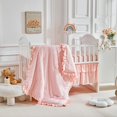 thumbnail image 3 of Juego de ropa de cama Flysheep Tufted Jacquard, 3 piezas, rosa, 3 of 7