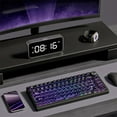 thumbnail image 2 of 115 Purple Clear keycaps, MDA Transparent Profile Keyboard Key Cap for Mx Switches Mechanical Keyboard, Shine Through Jelly keycap Set (100%, 75%, 65%, 60% Fit All), 2 of 7