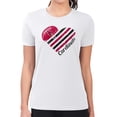 thumbnail image 4 of Women's G-III 4Her by Carl Banks White Arizona Cardinals Heart Graphic Fitted T-Shirt, 4 of 5