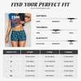thumbnail image 6 of Lsque Daisies Flowers Pattern High Waisted Biker Shorts for Women-Tummy Control Fitness Athletic Workout Running Yoga Gym Shorts,Moisture-Wicking-, 6 of 9