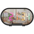 thumbnail image 1 of Projection Réveil Réveil Numérique avec Miroir Surface Température Humidité Réglable Luminosité Volume LED Horloge Électronique avec Snooze RGB Couleur pour Chambre à Coucher Chevet Blanc, 1 of 9