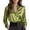 199#Cyan, variant on Satin Blouses for Women Long Sleeve V Neck Business Casual Button Down Shirt 2XL