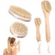 thumbnail image 1 of wonima11 4 Pcs Dry Brushing Body Brush for Lymphatic Drainage, Pore Cleaning Brush Set Long Handle Back Scrubber for Shower, Soft Dry Brush for Body Face, Bath Brushing Cellulite Exfoliating Brushes, 1 of 1