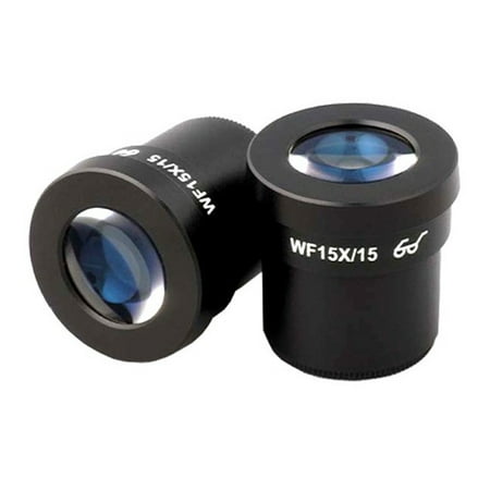 AmScope 15X Super Wide Field Microscope Eyepieces 30mm (Best Wide Field Eyepiece)