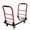 Black & Red, variant on Aprafie 48" x 24" Flatbed Cart, Heavy-Duty Platform Truck with 2 Foldable & Detachable Side Handles, 6" Swivel Wheels for Warehouse, Garage, 2700 lbs Capacity, Red