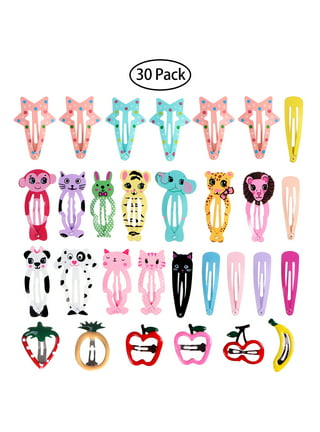 Peaoy 100PCS Hair Clips for Toddler Girls No Slip Metal Snap Hair Clips  Barrettes Hair accessories 