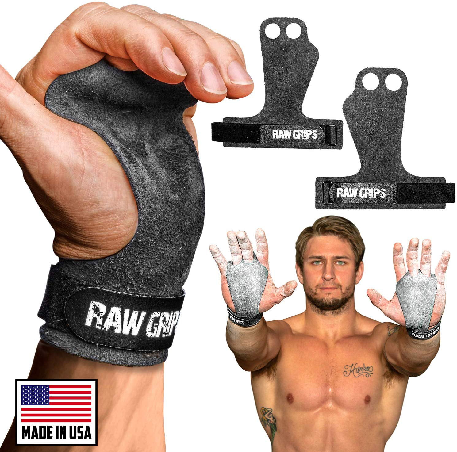 Medium Hand Grips CrossFit Gymnastics Grip Guard Durable Palm Protectors Glove 