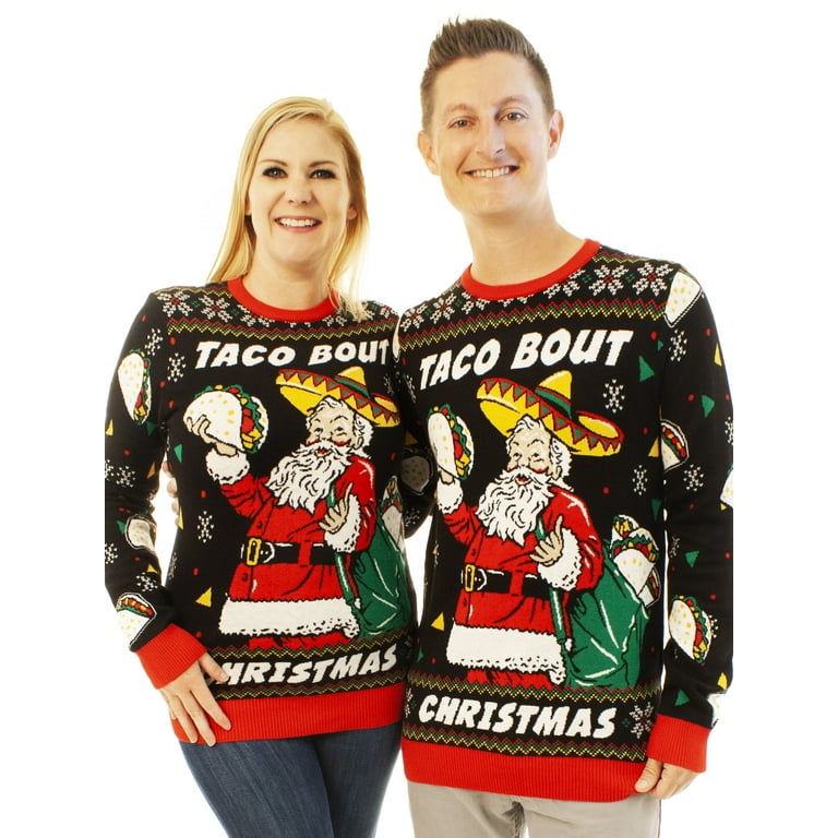 Taco ugly christmas sweater cheap