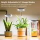 EastVita 2 Packs Grow Lumières pour les Plantes d'Intérieur avec 9 Dimmable Luminosité Hauteur Réglable LED Full Spectrum Plante Lumière – image 3 sur 7