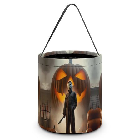 Michael Myers Halloween Candy Bag, Trick Or Treat Bags - Light Candy Buckets & Tote Bags for Halloween Parties