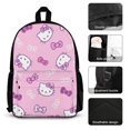 thumbnail image 3 of Hello Kitty 3 Pcs Backpack Set With Lunch Bag And Pencil Case Casual Bookbag Lunch Box Pencil Box, 3 of 6