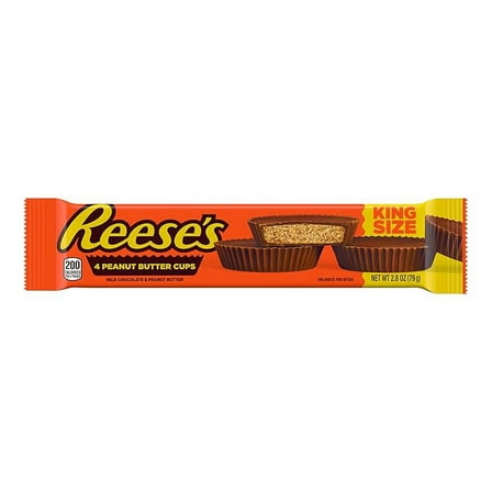 Pack of 2 REESE'S Milk Chocolate King Size Peanut Butter Cups, Candy Pack, 2.8 oz