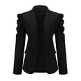 thumbnail image 4 of Babysbule Women's Tops, Jackets& Coat Fashion Women Solid Long Sleeve Office Coat Cardigans Suit Long Jacket Tops, 4 of 5