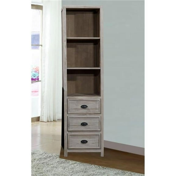 InFurniture WK1810SC 75 in. Solid Fir Side Cabinet