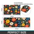 thumbnail image 7 of Pioneer Flower Floral Print Pattern Kitchen Rugs Sets Of 2,Anti Fatigue Kitchen Mat Rugs Non Slip Washable,Decorative Kitchen Floor Mats for Kitchen,Sink,Laundry,17"x30"+17"x47", 7 of 7