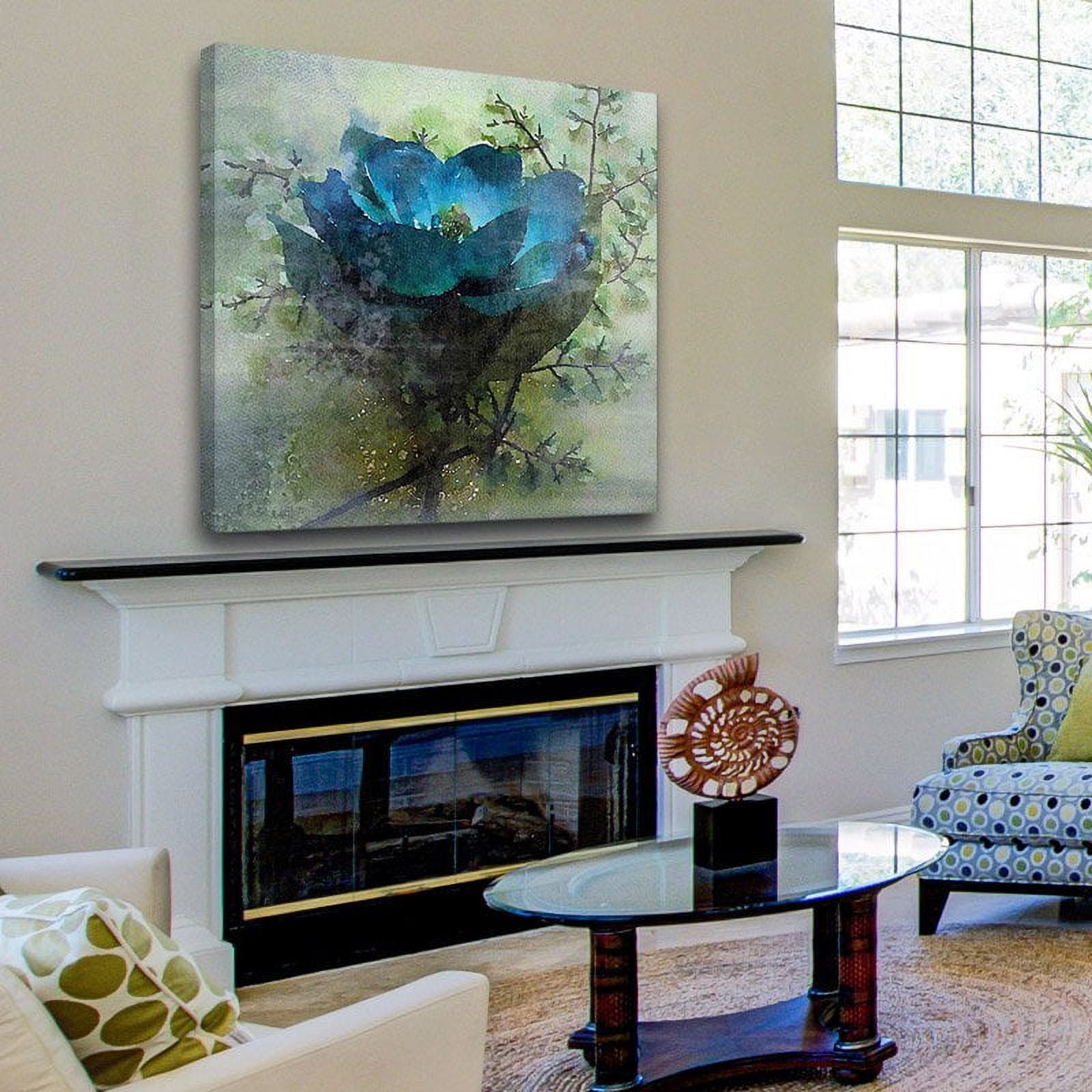 "Calm Blues" Painting Print on Wrapped Canvas