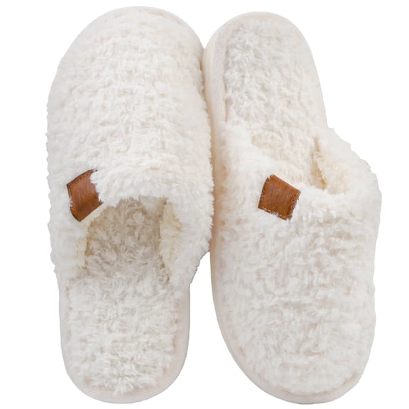 TRANSLINK Women Fuzzy Slippers Fluffy Winter Memory Foam House Shoes Indoor and Outdoor