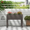 thumbnail image 4 of Costway Raised Garden Bed with Water Level Indicator Drainage Hole for Vegetables Outdoor Coffee, 4 of 10