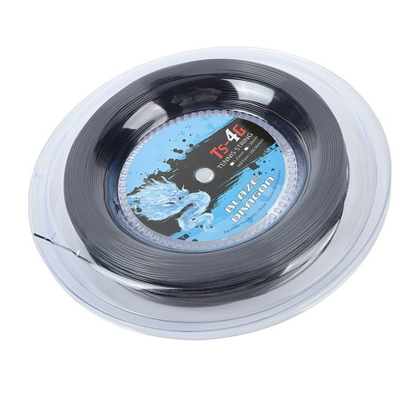 Tennis String Reel, 200M 656.2ft 1.25mm 1.3mm Racket String Reel Tennis Racket String Tennis Racquet String 200M Reel Black Red, For Gym Sport Outdoor